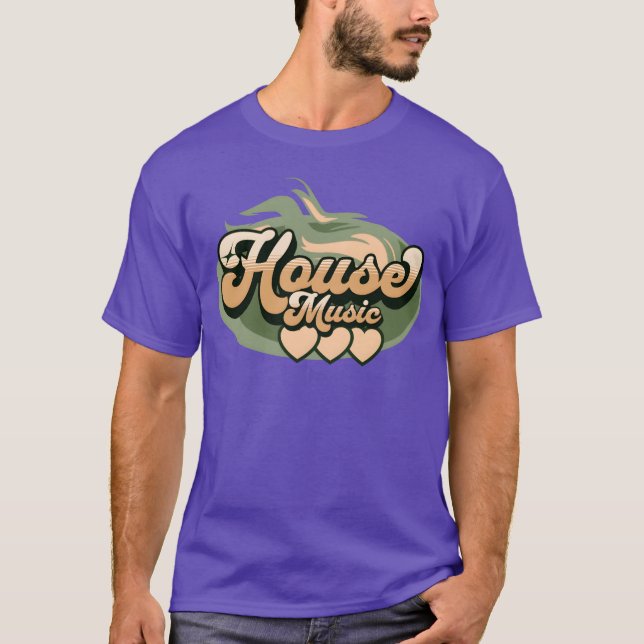 HOUSE MUSIC House Music Heat Earth GreenSand T-Shirt (Front)