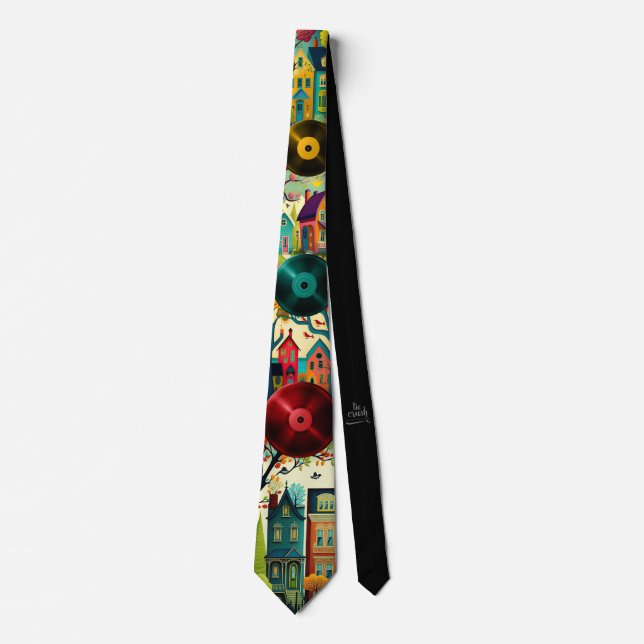 House Music Necktie Deejay Apparel Accessories (Front)