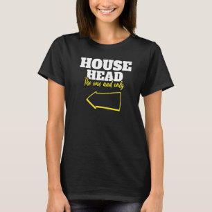 House Music Rave House Head T-Shirt