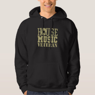 House Music Veteran Edm Old School Dj Rave Hoodie