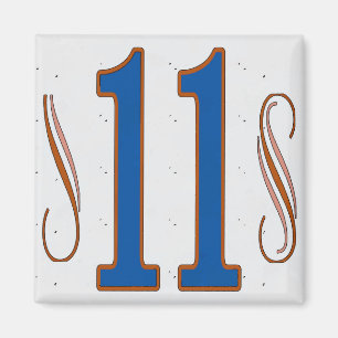 House Number 11 Magnet