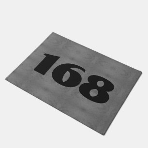 House number door mat