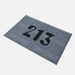 House number door mat