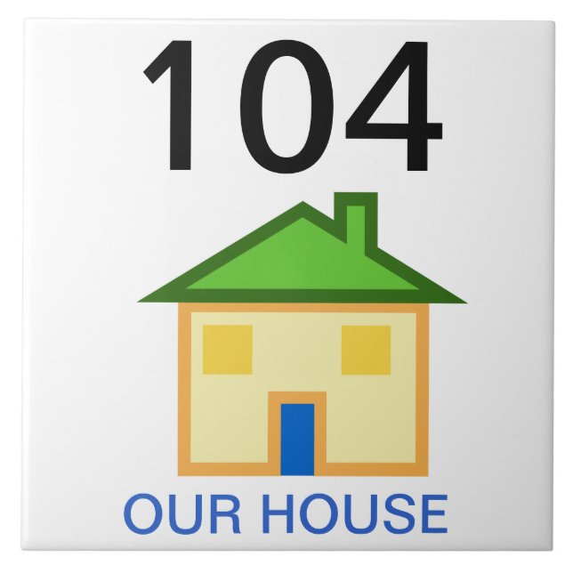 house number tile (Front)