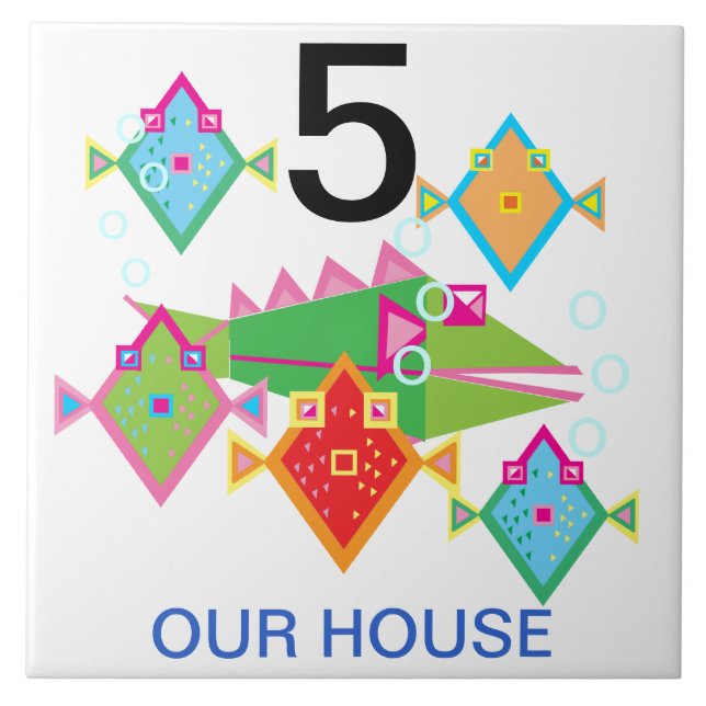 house number tile (Front)