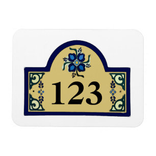 House Numbers Change Text Magnet