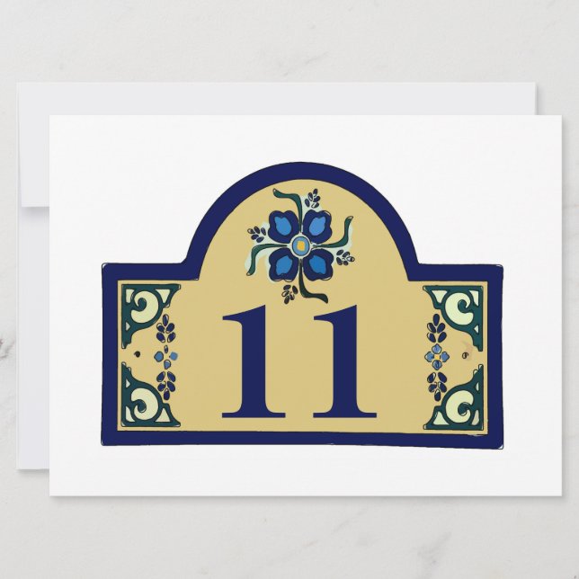 House Numbers Change Text Magnet (Front)