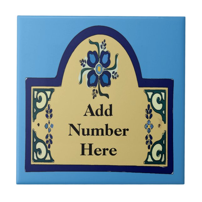 House Numbers Change Text Tile (Front)
