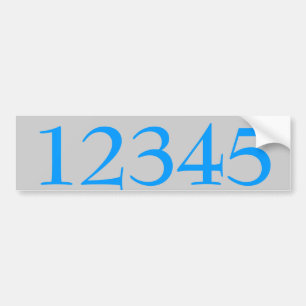 House Numbers Sticker edit text