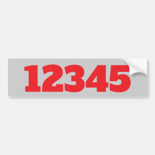 House Numbers Sticker edit text