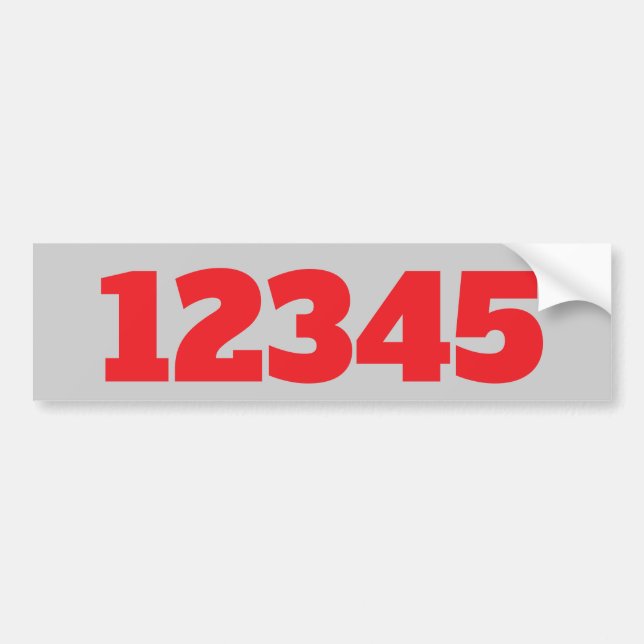 House Numbers Sticker edit text (Front)