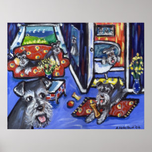 House 'o Schnauzers Poster