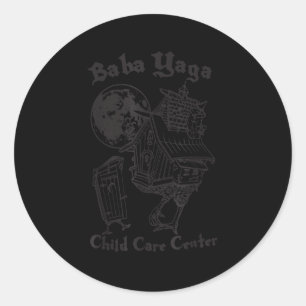House Of Baba Yaga Slavic Folklore Child Care Cent Classic Round Sticker