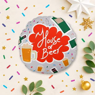 House of Beer Round Cushion