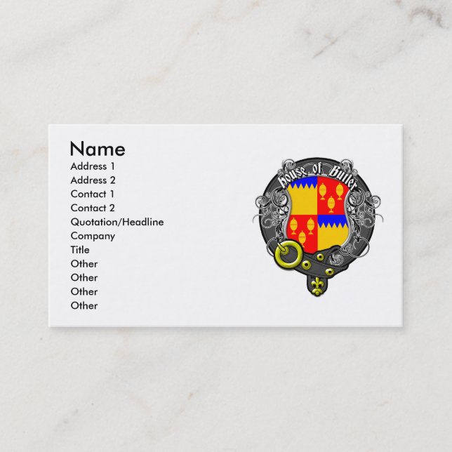 House Of Butler Business Card (Front)