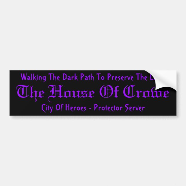 House Of Crowe Sticker (Front)