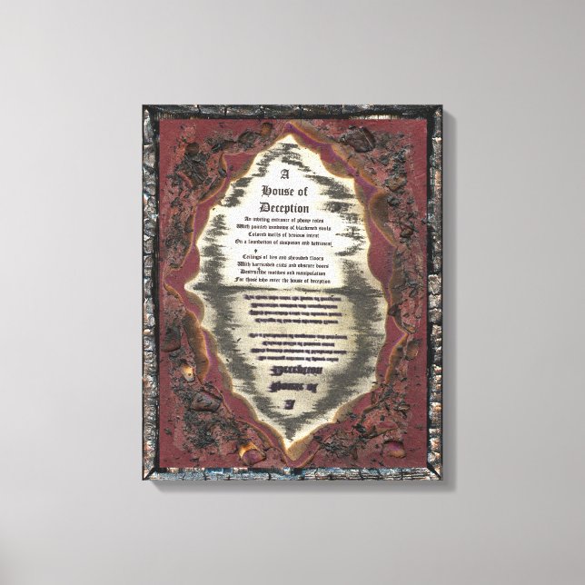 House of Deception Canvas Print (Front)