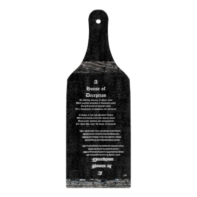 House of Deception Cutting Board (Front)