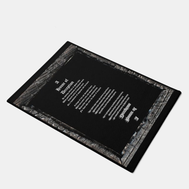 House of Deception Doormat (Angled)
