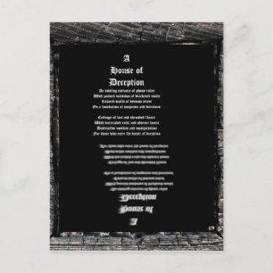 House of Deception Postcard