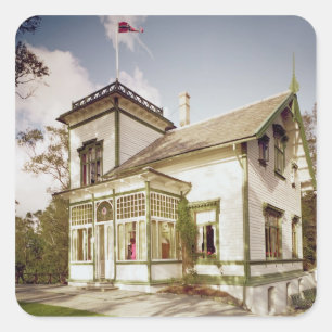 House of Edvard Grieg Square Sticker