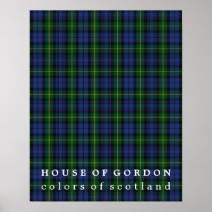 House of Gordon Colours of Scotland Tartan Poster