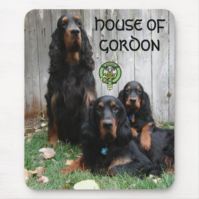 HOUSE OF GORDON, Gordon Setter Mousepad (Front)
