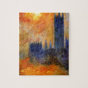 House of Parliament Sun by Claude Monet Jigsaw Puzzle