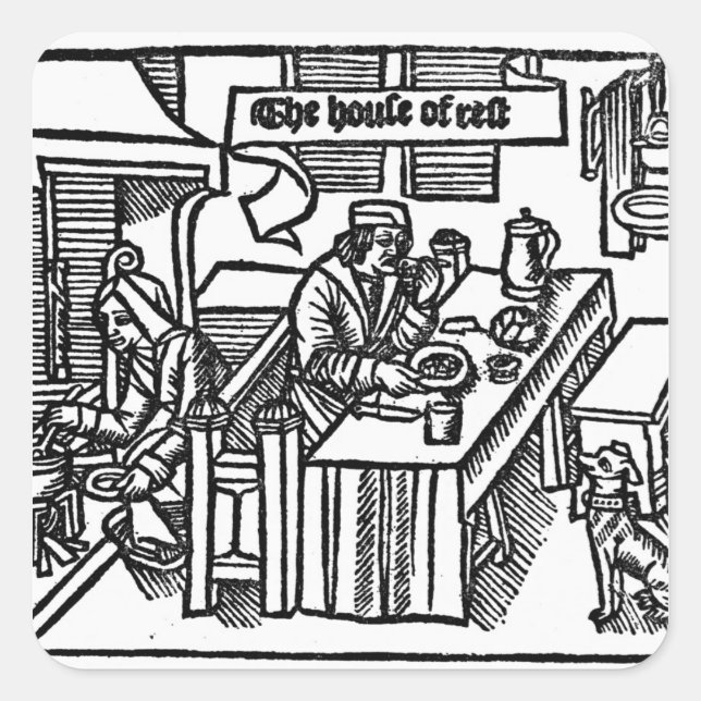 House of Rest Square Sticker (Front)