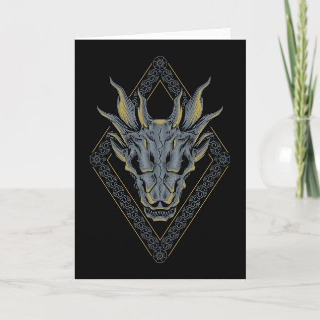 HOUSE OF THE DRAGON | Balerion Skull Diamond Card (Front)