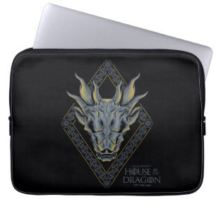 HOUSE OF THE DRAGON Balerion Skull Diamond Crest Laptop Sleeve