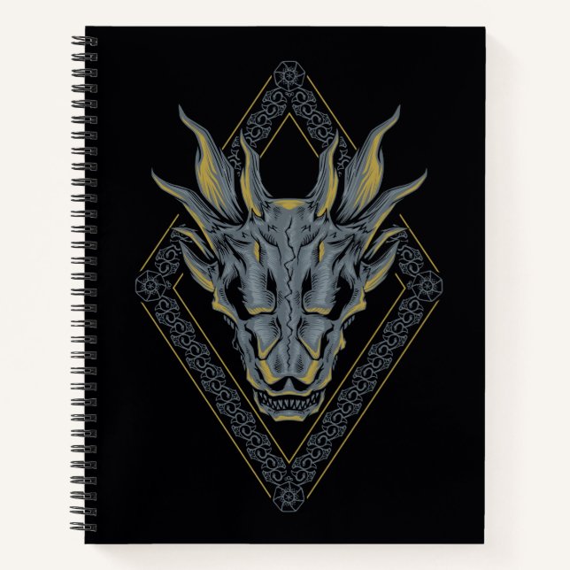 HOUSE OF THE DRAGON | Balerion Skull Diamond Crest Notebook (Front)