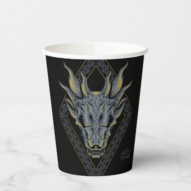 HOUSE OF THE DRAGON | Balerion Skull Diamond Paper Cups (Left)
