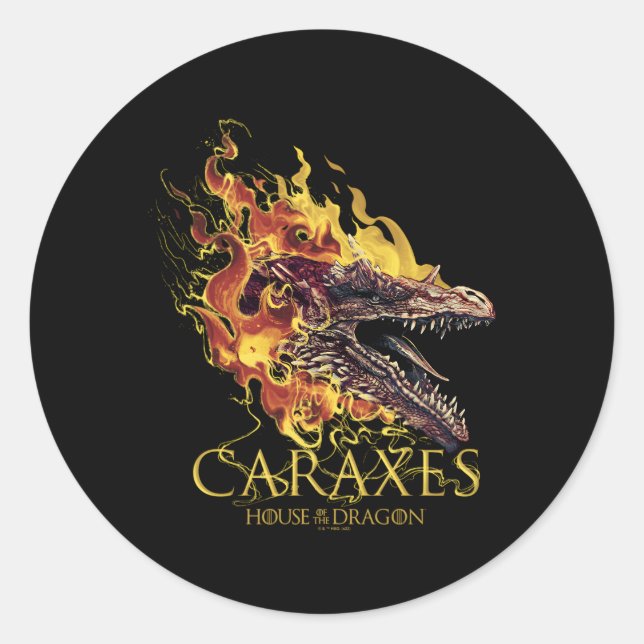 House Of The Dragon Caraxes Classic Round Sticker (Front)