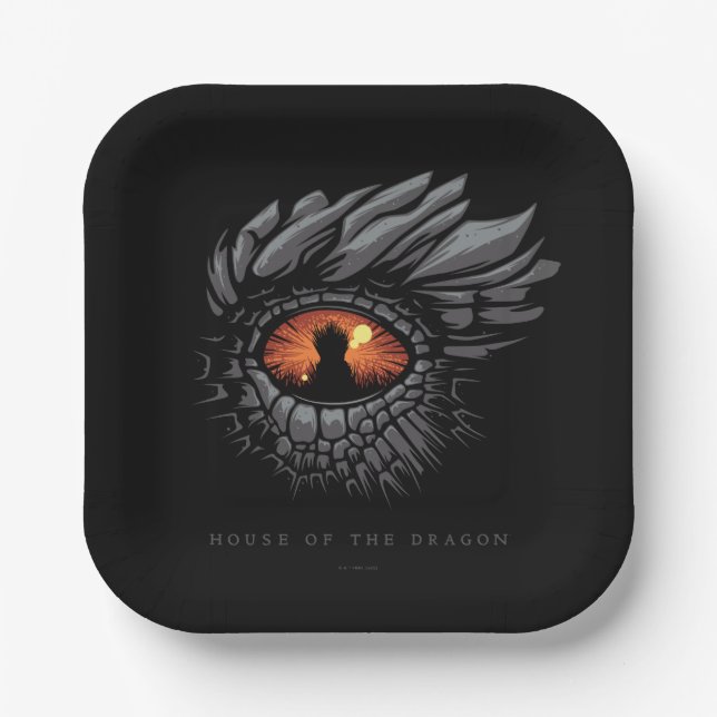 HOUSE OF THE DRAGON | Dragon Eye Paper Plate (Front)