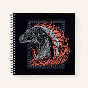 HOUSE OF THE DRAGON   Dragon Profile in Flames Notebook