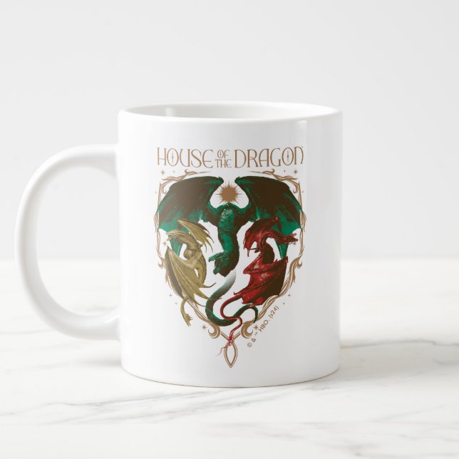 House of the Dragon | Dragon Shield Large Coffee Mug (Left)