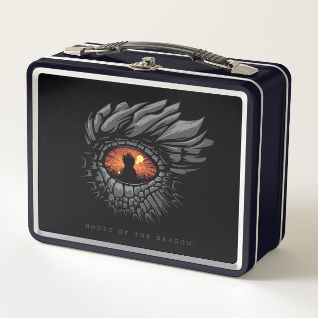 HOUSE OF THE DRAGON | Dragon's Eye Iron Throne Metal Lunch Box (Front)