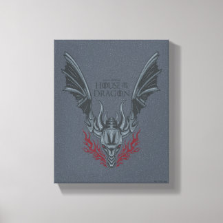 HOUSE OF THE DRAGON | Fire-Breathing Dragon Head Canvas Print