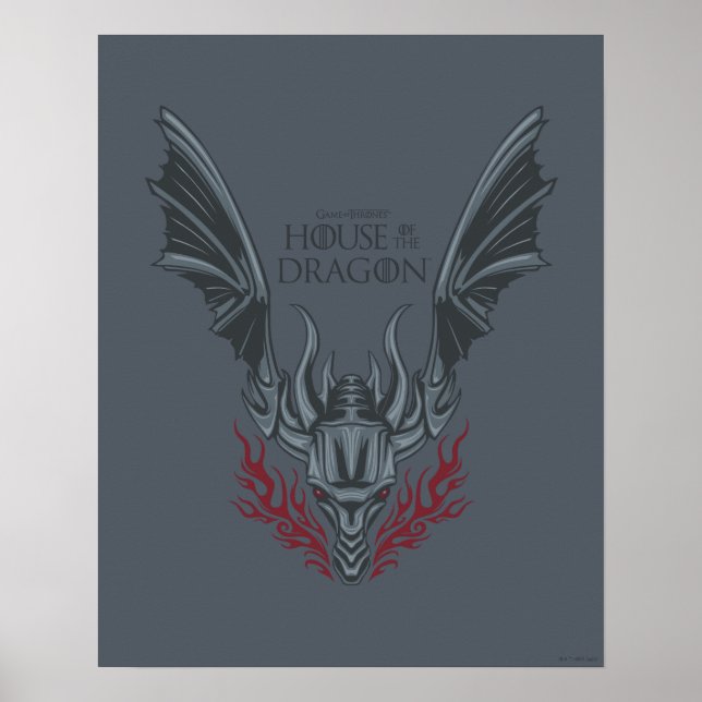 HOUSE OF THE DRAGON | Fire-Breathing Dragon Head Poster (Front)