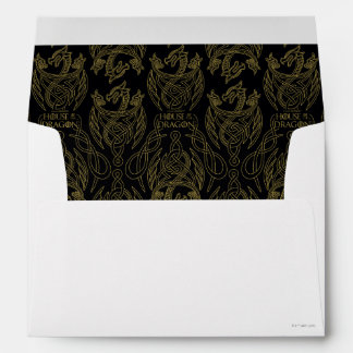 HOUSE OF THE DRAGON | Gold Filigree Dragon Pattern Envelope