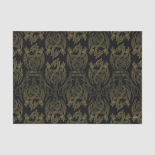 HOUSE OF THE DRAGON   Gold Filigree Dragon Pattern Tissue Paper
