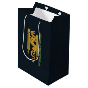 House of the Dragon Gold & Green New Year   恭喜發財 Medium Gift Bag
