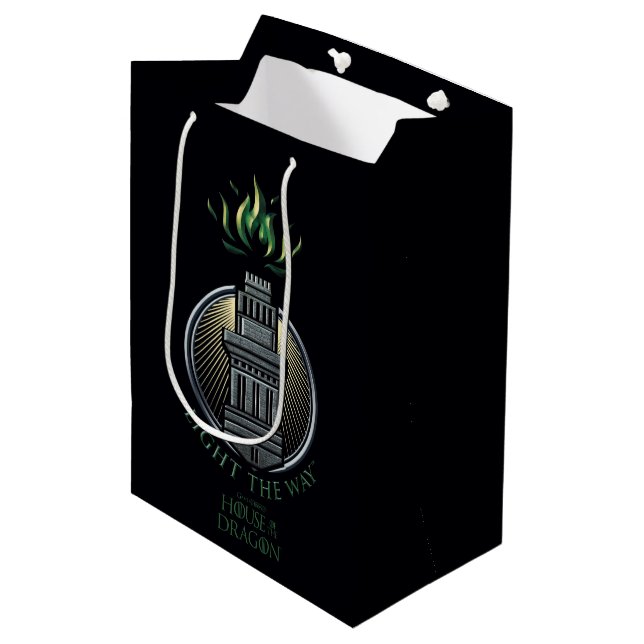 HOUSE OF THE DRAGON | House Hightower Sigil Medium Gift Bag (Front Angled)