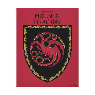 HOUSE OF THE DRAGON   House Targaryen Crest Canvas Print