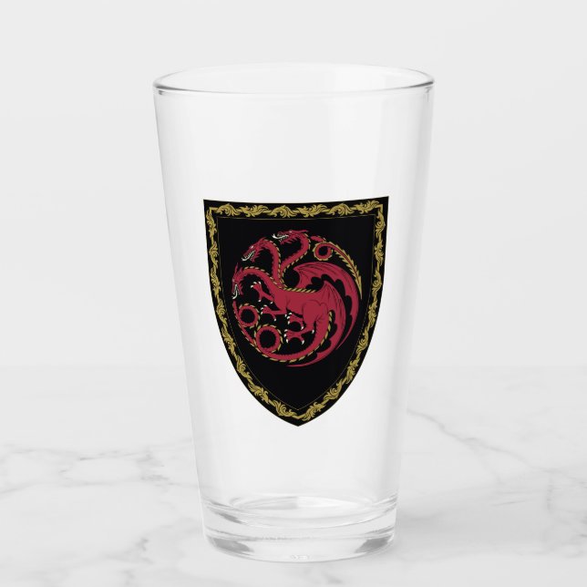 HOUSE OF THE DRAGON | House Targaryen Crest Glass (Front)