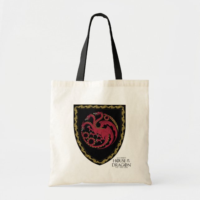 HOUSE OF THE DRAGON | House Targaryen Crest Tote Bag (Front)