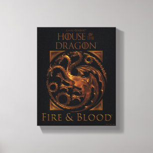 HOUSE OF THE DRAGON   House Targaryen Sigil Canvas Print