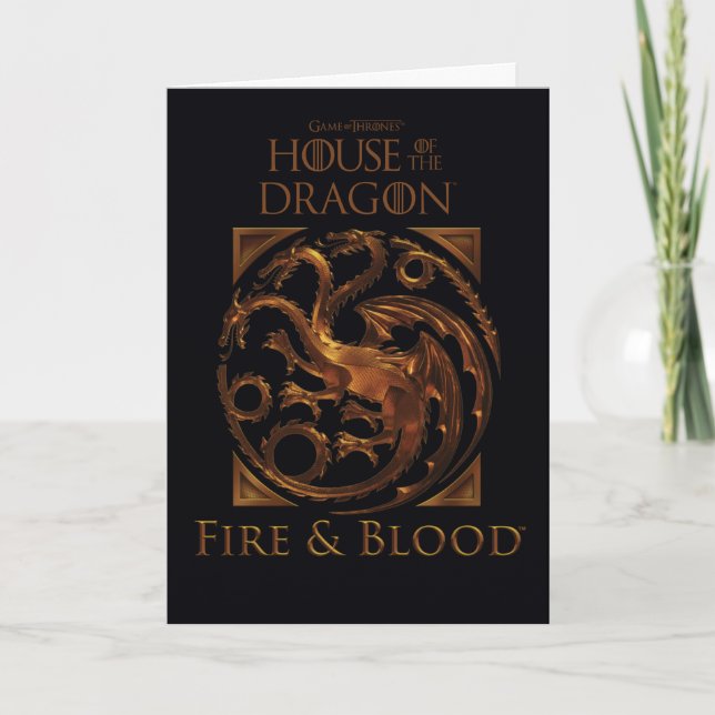 HOUSE OF THE DRAGON | House Targaryen Sigil Card (Front)