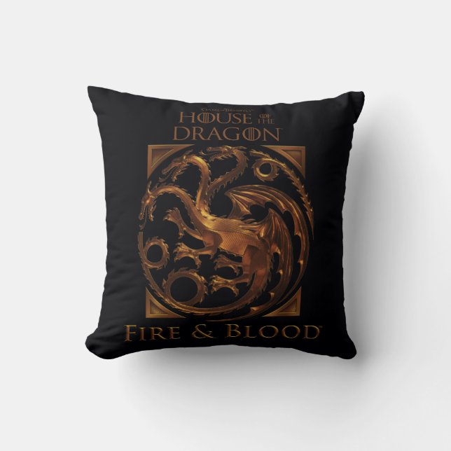 HOUSE OF THE DRAGON | House Targaryen Sigil Cushion (Front)